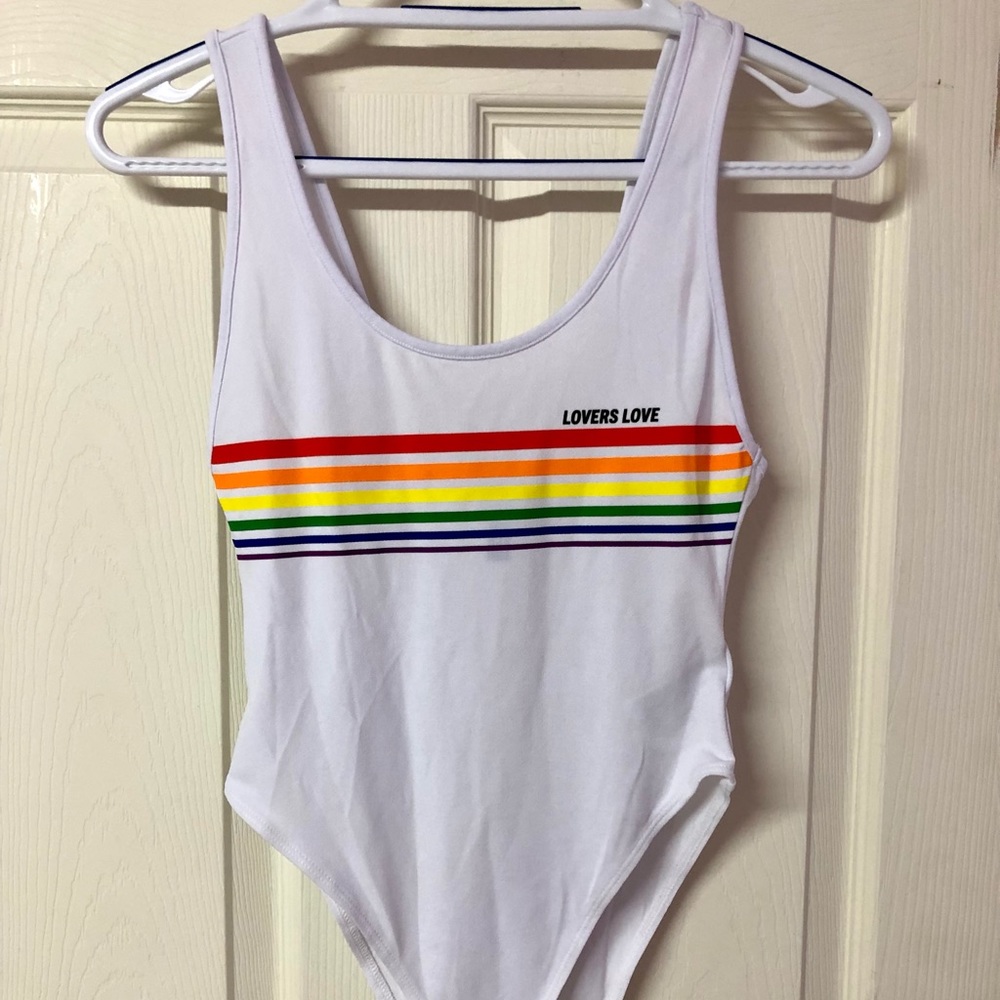 H&M Lovers Love Rainbow Bodysuit